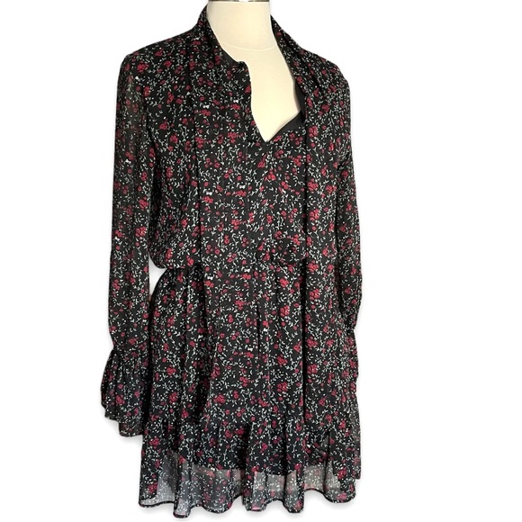 NWOT | Zara | Floral Ruffle Dress | Size XS - Picture 7 of 12